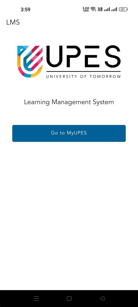 upes lms login